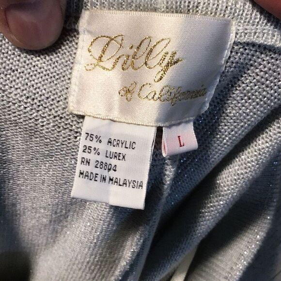 Outfit, vintage Lilly of California, silver and black size 2X - Picture 8 of 8